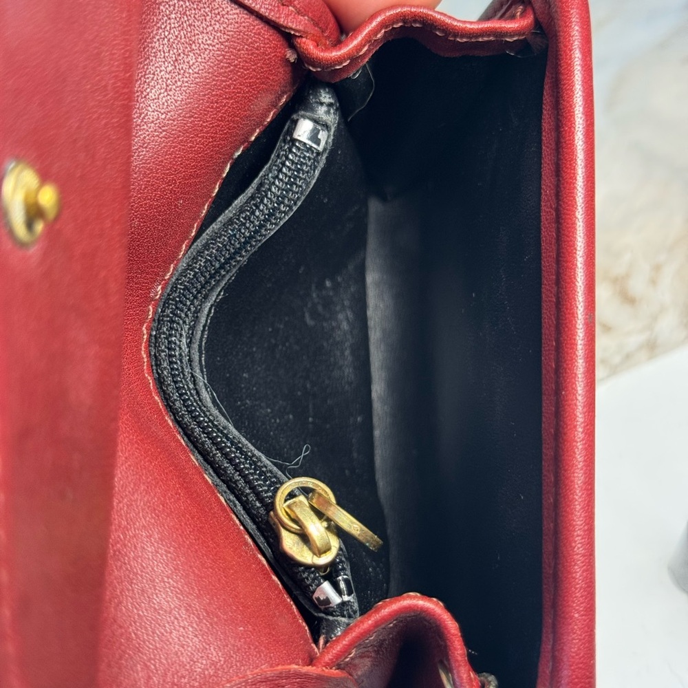 Coach Burgundy Multifunction Wallet - Picture 10 of 11